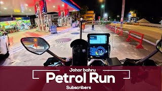 Night Petrol Run To JB With Subs / Zontes 368G / Chill Ride
