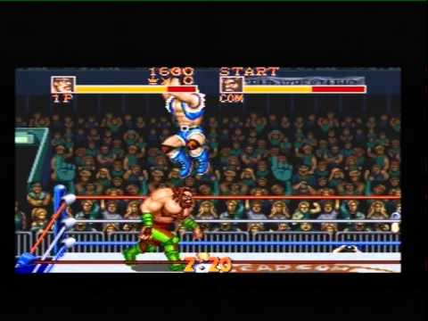 Super Nintendo Saturday Night Slammasters Gameplay Ingame SNES Konsole Capcom