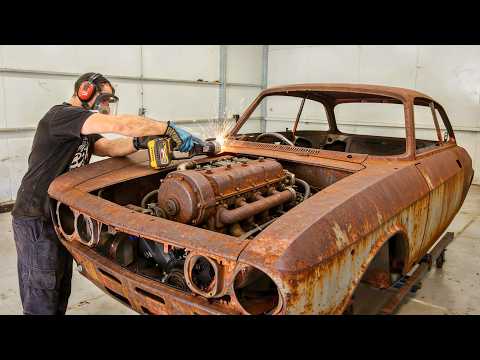 Man Builds a FERRARI From an Abandoned CLASSIC | Start to Finish by @Home Built By Jeff
