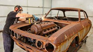 Man Builds a FERRARI From an Abandoned CLASSIC | Start to Finish by @HomeBuiltByJeff