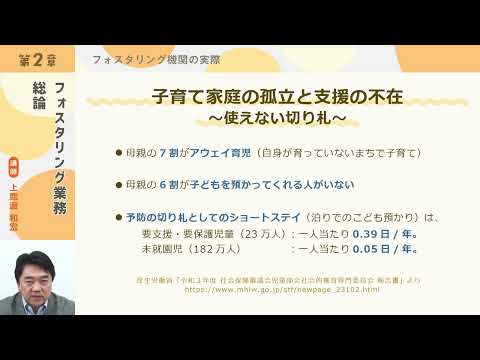 フォスタリング機関人材養成プログラム「第4回 フォスタリング業務総論」【紹介動画】