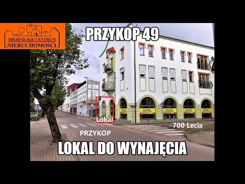 Przykop. Brodnica. Atrakcyjna lokalizacja.Lokal 74 m2 do wynajęcia. Brodnickie Centrum Nieruchomości