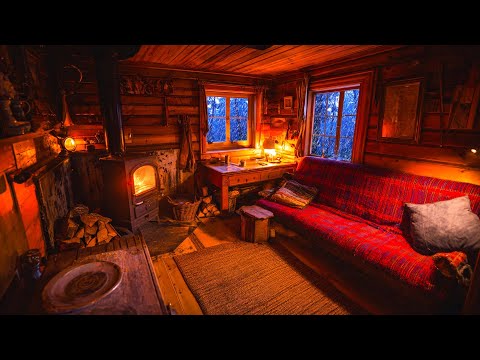 Quiet Night - Relaxation & Sleep | Cozy Hut Ambience - Rain, Thunder & Fireplace 🌸😴