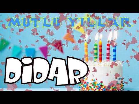 Mutlu yıllar İyi ki doğdun DİDAR | Happy birthday to you | İsme özel doğum günü şarkınız