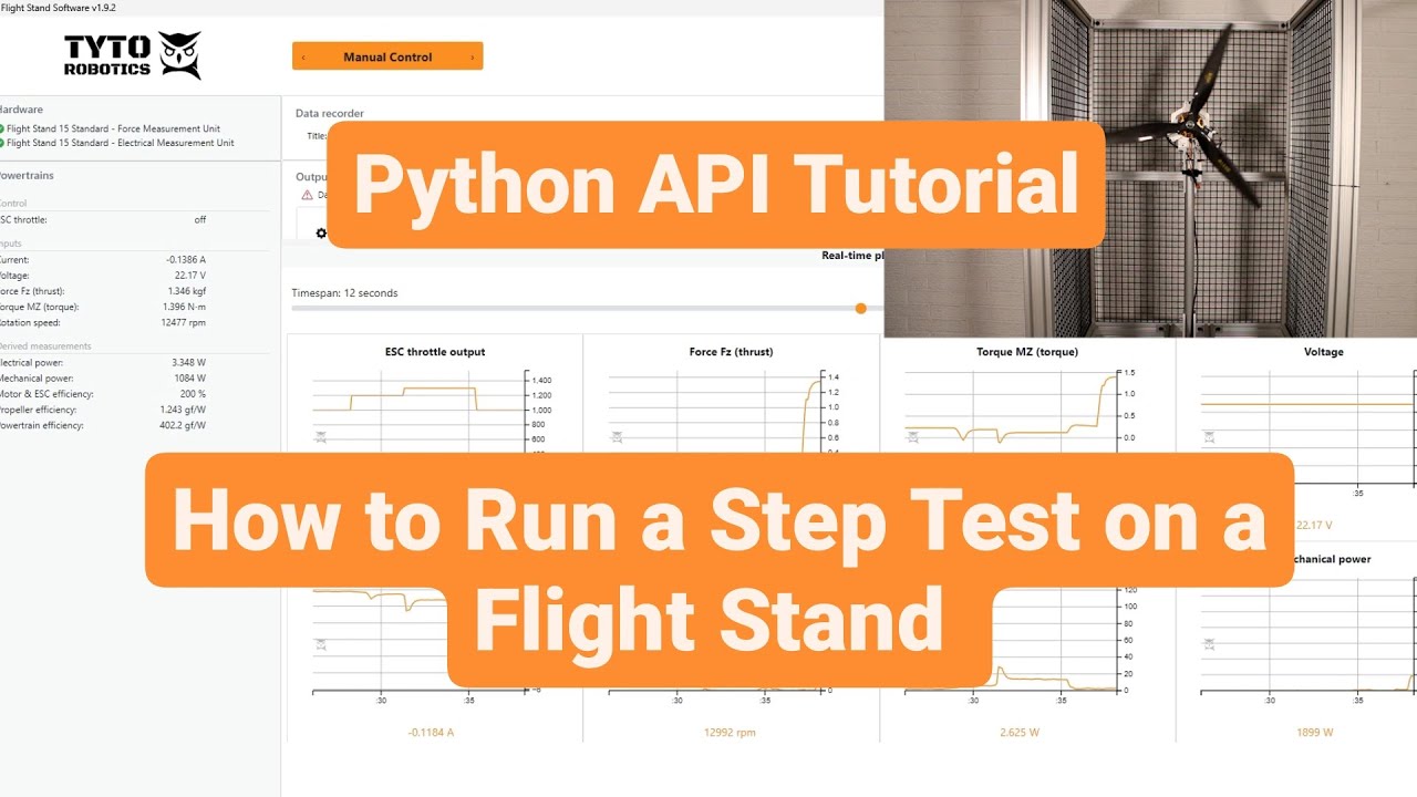 Python API Tutorial - How to Run a Step Test on a Flight Stand