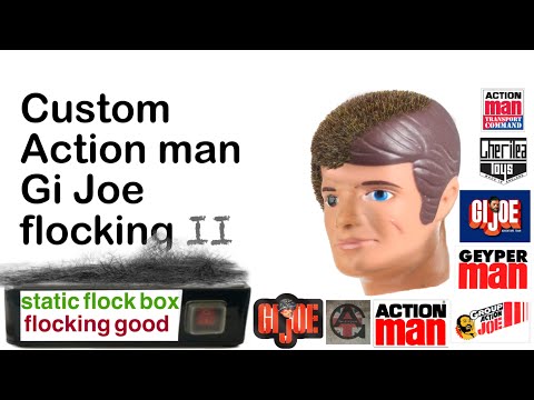 How to reflock your Vintage Action Man & G I Joe's toy restoration and repair