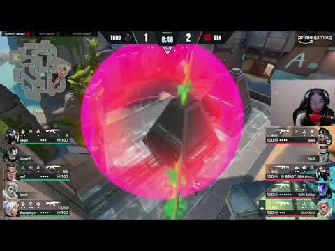 Kyedae & Tarik reacts to Sentinels vs The Guard - (Map 1 BREEZE) VCT NA Last Chance Qualifier