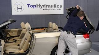 How to Manually Close and Open The Top (Quick Version) - BMW E93 3-Series - Top Hydraulics, Inc.