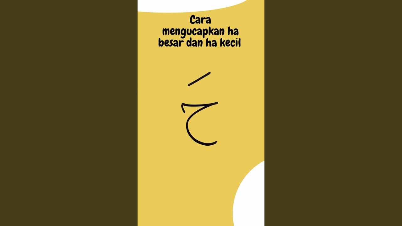 Cara Mengucapkan Ha Besar dan Ha Kecil | Belajar Membaca Al-Qur'an