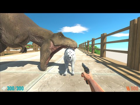 Hero Death runner with a friend like a Rexy T-Rex vs every unit - Animal Revolt Battle Simulator