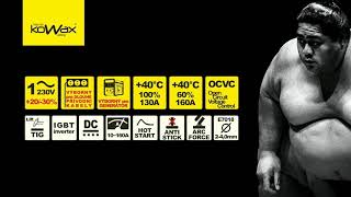 KOWAX GeniArc 160Evo Svářecí invertor MMA/TIG SET 3a svařovací invertor + KABELY + KUKLA + ELEKTRODY