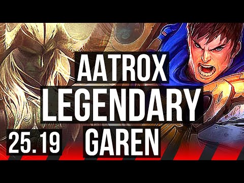 AATROX vs GAREN (TOP) | 14/1/7, Legendary | KR Master | 25.19