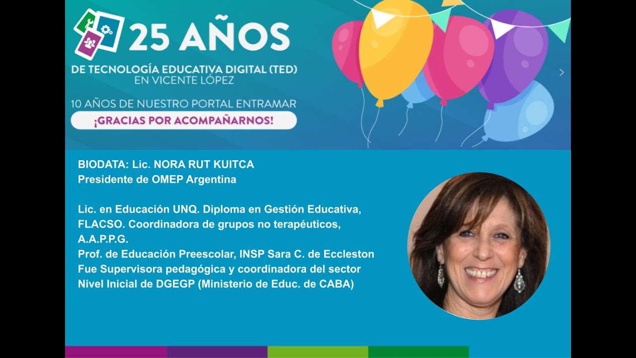Entrevista a Lic. Nora Rut Kuitca - OMEP Argentina | Ciclo de entrevistas 25° Aniversario TED Entramar