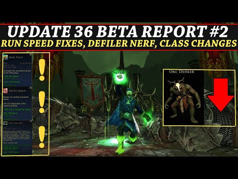 LOTRO: U36 Beta Report #2 | Class Changes, Defiler Nerf, Run Speed Fixes & More