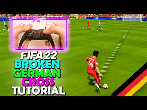 GERMAN CROSS TUTORIAL | The CROSSING TECHNIQUE that PROS DO NOT WANT YOU to KNOW ABOUT in FIFA 22