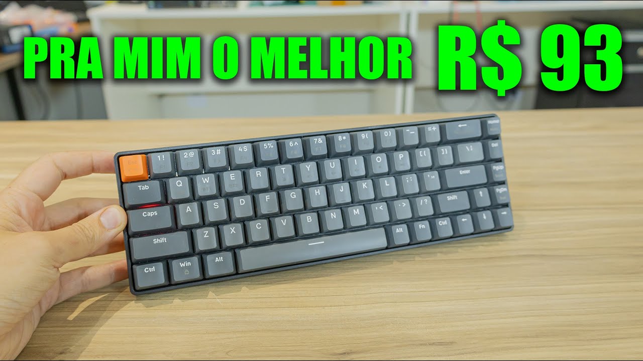 ESSE TECLADO MECÂNICO SEM FIO NÃO TEM NADA DE MAIS, MAS ACHEI PERFEITO!
