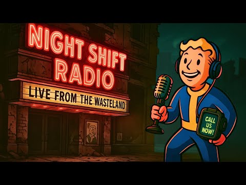 3+ HOURS of FALLOUT Radio: The Midnight Hour Call-In Show | ASMR Bedtime Stories for Sleep