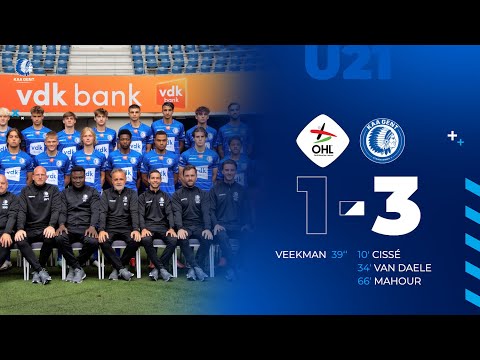 🐺  U21 OH Leuven - KAA Gent: 1-3 (MD1 | 21-22)