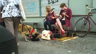 Straßenmusiker in der Bergmannstraße im Sommer 2011