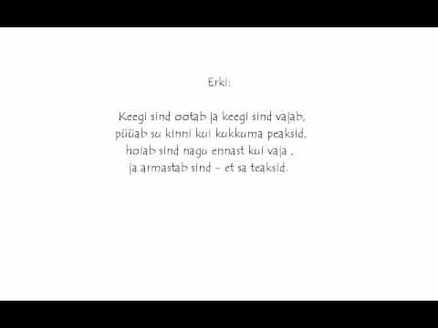 Nytt ft. Erki - Keegi sind ootab (Sõnad)