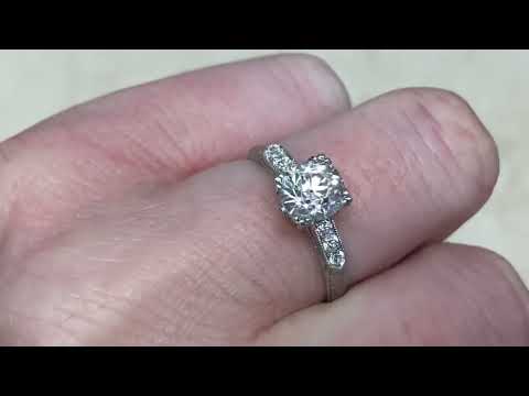 1.03ct Old European Cut Diamond Engagement Ring - Jonesboro Ring - Hand Video