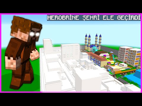 THE POOR HEROBRINE HAS ATTACKED THE CITY! 😱 - Minecraft