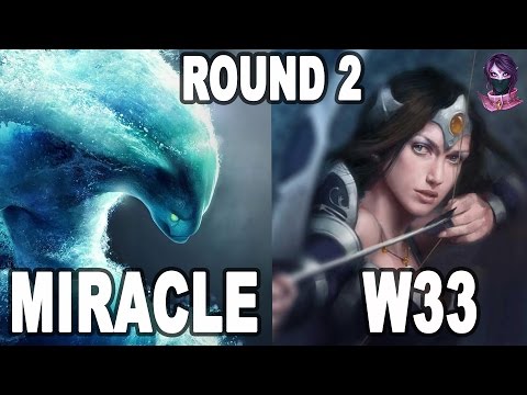 Miracle vs w33, Morph vs Mirana Round 2 #dota2