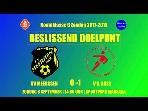 Doelpunt SV Meerssen-VV Goes 03-09-2017