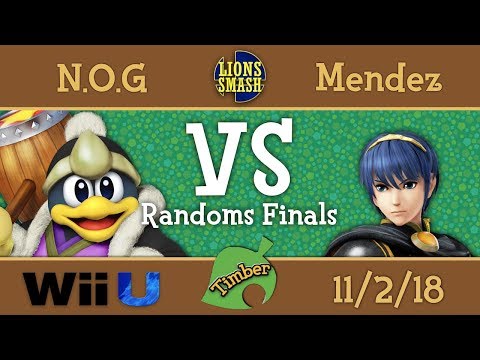 Timber #4 - N.O.G (King Dedede, Sonic) vs Mendez (Marth, Pikachu) - Smash 4 Randoms Finals