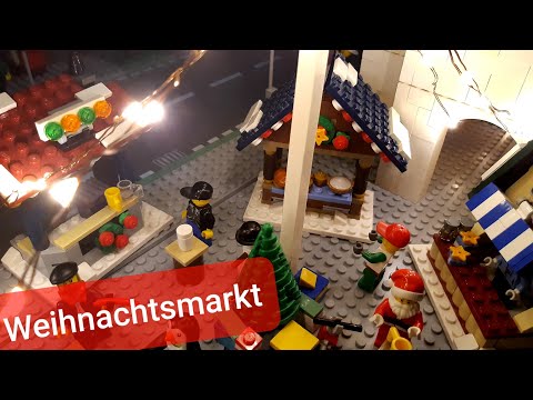 Brick City Update 18 Weihnachtsmarkt + Weihnachtszug | Lego