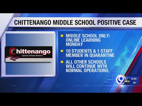 Chittenango Middle School Positive Case