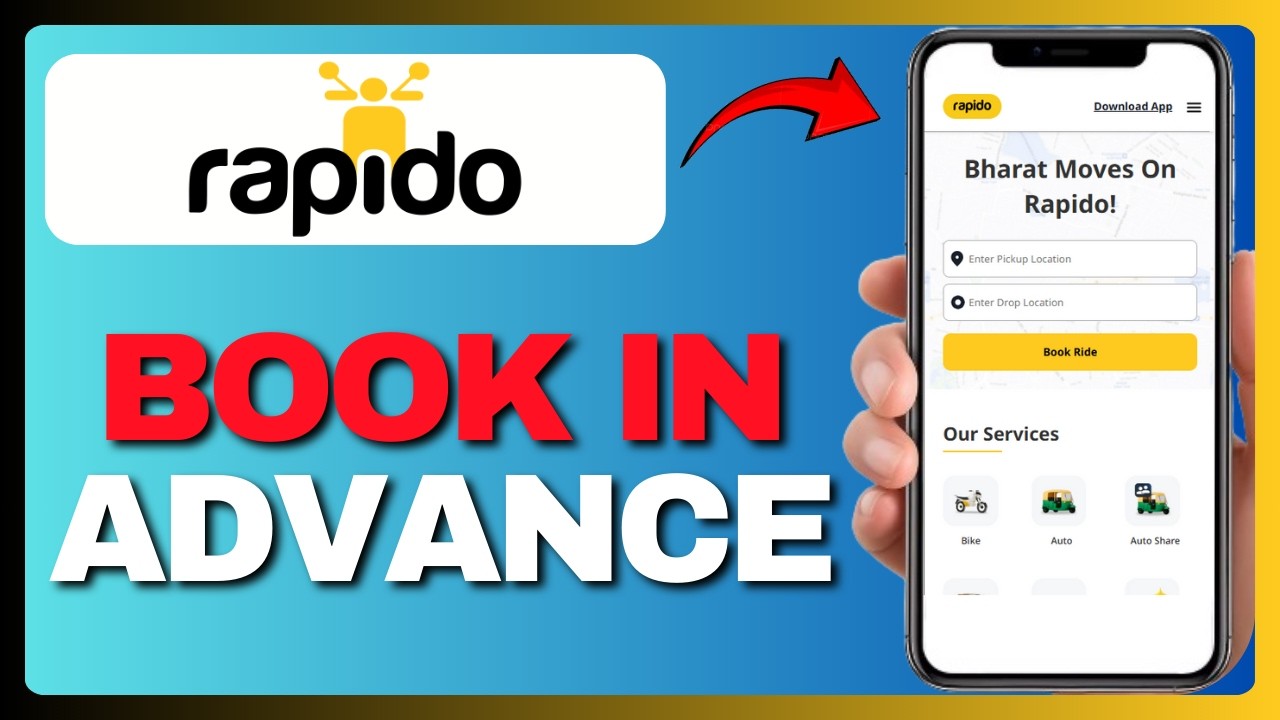 How To Book a Rapido Ride in Advance – Step-by-Step Tutorial (Full Guide) 2026!