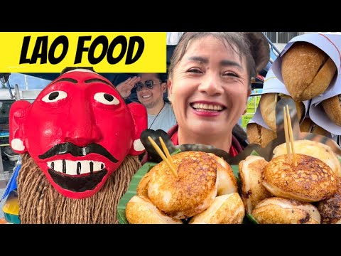 Street Food in Luang Prabang/ Exotic Lao Food