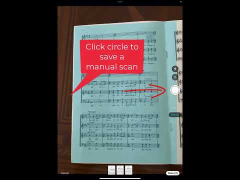 ForScore-scanning in a score