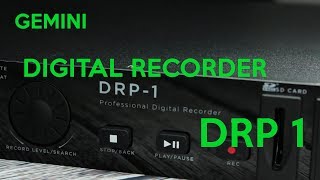 Video thumbnail for DRP 1 Digital Recorder from Gemini by Cybermarket UK