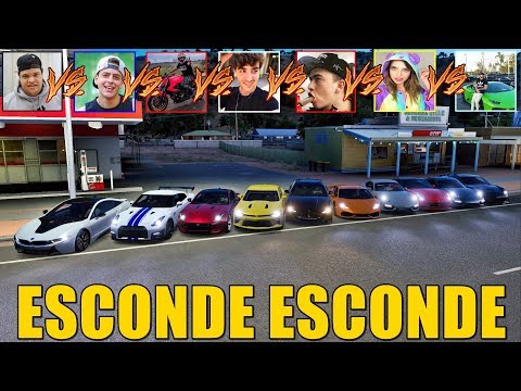 ESCONDE ESCONDE COM OS CARROS DOS YOUTUBERS - FORZA HORIZON 3 - GAMEPLAY