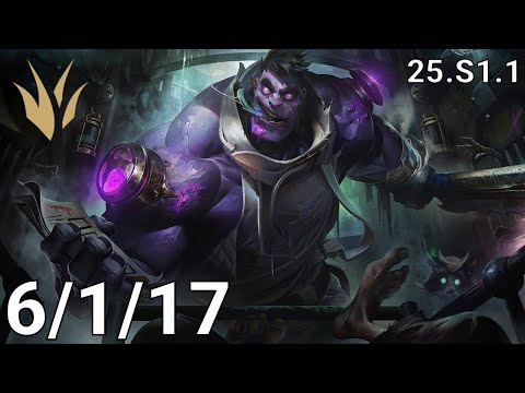 Dr. Mundo Jungle vs Nidalee - EUW diamond  | Patch 25.S1.1