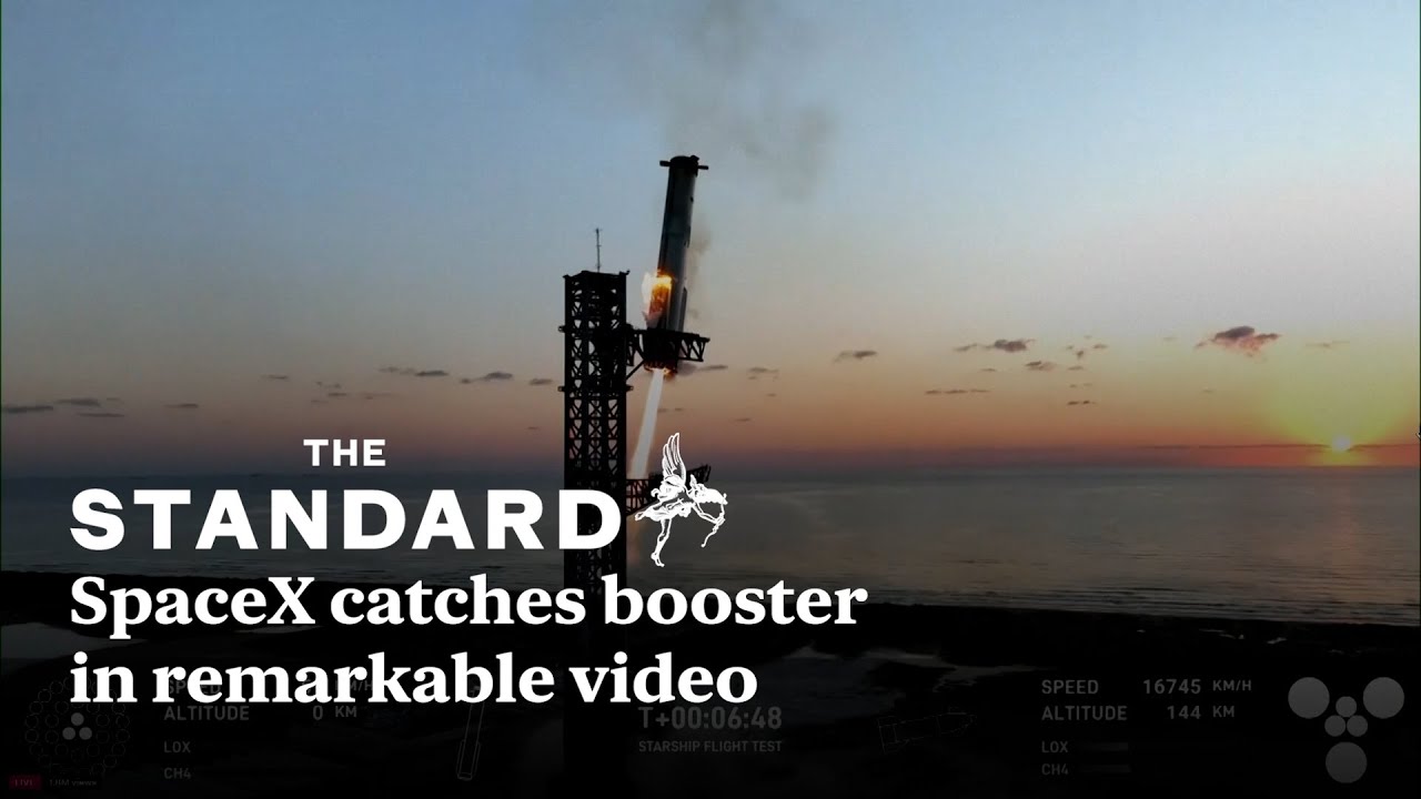 Elon Musk’s SpaceX launches Starship rocket and catches booster in astonishing test flight