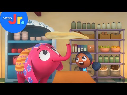 Making a GIANT Pizza! Deepa & Anoop | Netflix Jr