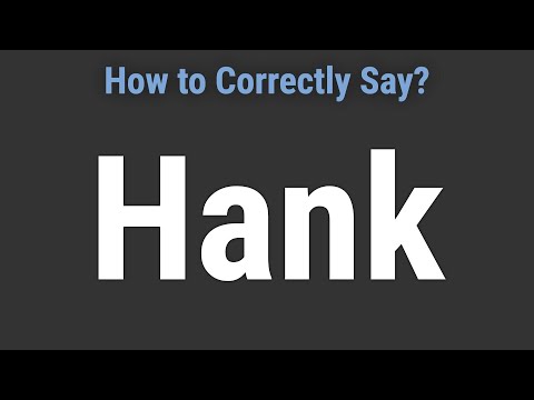 How to Pronounce Name Hank (Correctly!)