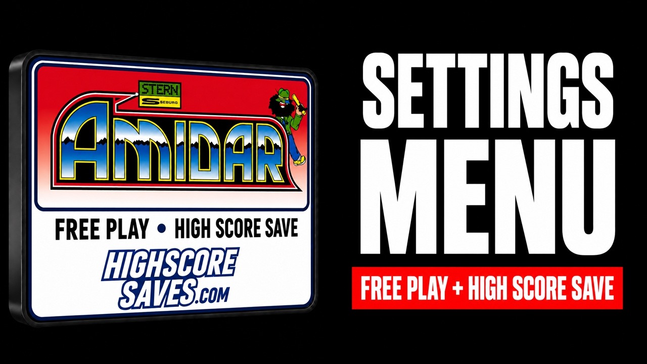 Amidar settings menu video guide
