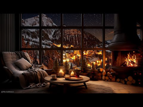 ???? Cozy Ambience with fireplace | Relax with warm background bar to give you a good night's sleep
