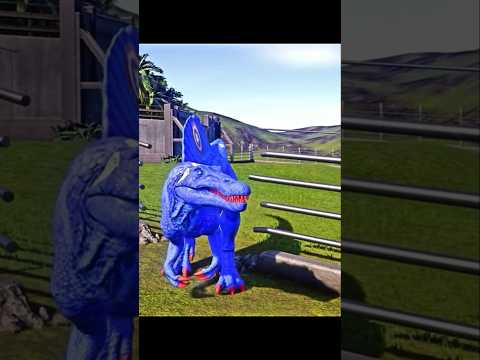 Captain America Spinosaurus and Batman Indoraptor Fence Break Escape Video #escape #captainamerica