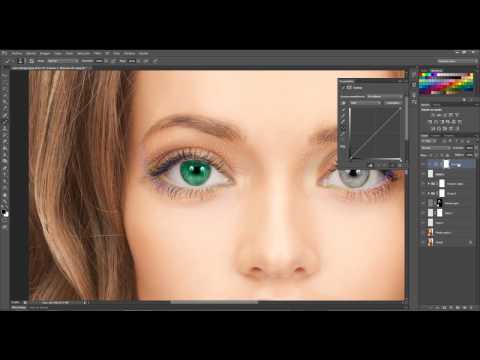 Cambiar color de ojos/ Retoque fotográfico/ Tutorial photoshop.