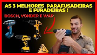 As 3 MELHORES PARAFUSADEIRAS E FURADEIRAS Para Sua Casa -  Compactas, Potentes e Econômicas .