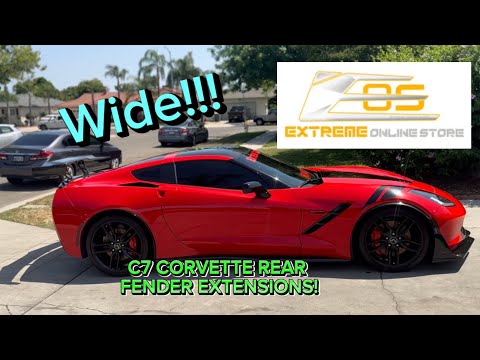 Installing Rear Extension Flares on C7 Corvette Z51 Extreme Online Store!!!