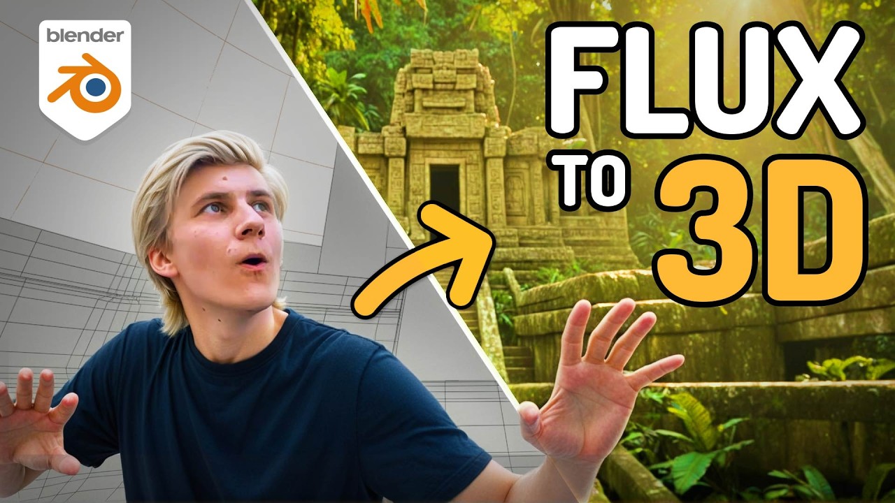 Generate ENTIRE 3D SETS For Your Projects FAST! [FREE Blender + SDXL/FLUX Workflow]