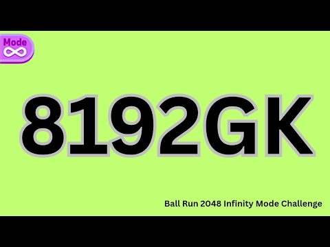 Ball Run 2048 Infinity Mode | NEW High Score 8192GK 💥 | Can You Beat This? #cutiepie22yt
