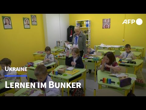Schule im Bunker: Kinder lernen in Charkiw unter der Erde | AFP