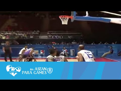 Wheelchair basketball Men's Final Highlights | 8th ASEAN Para Games 2015